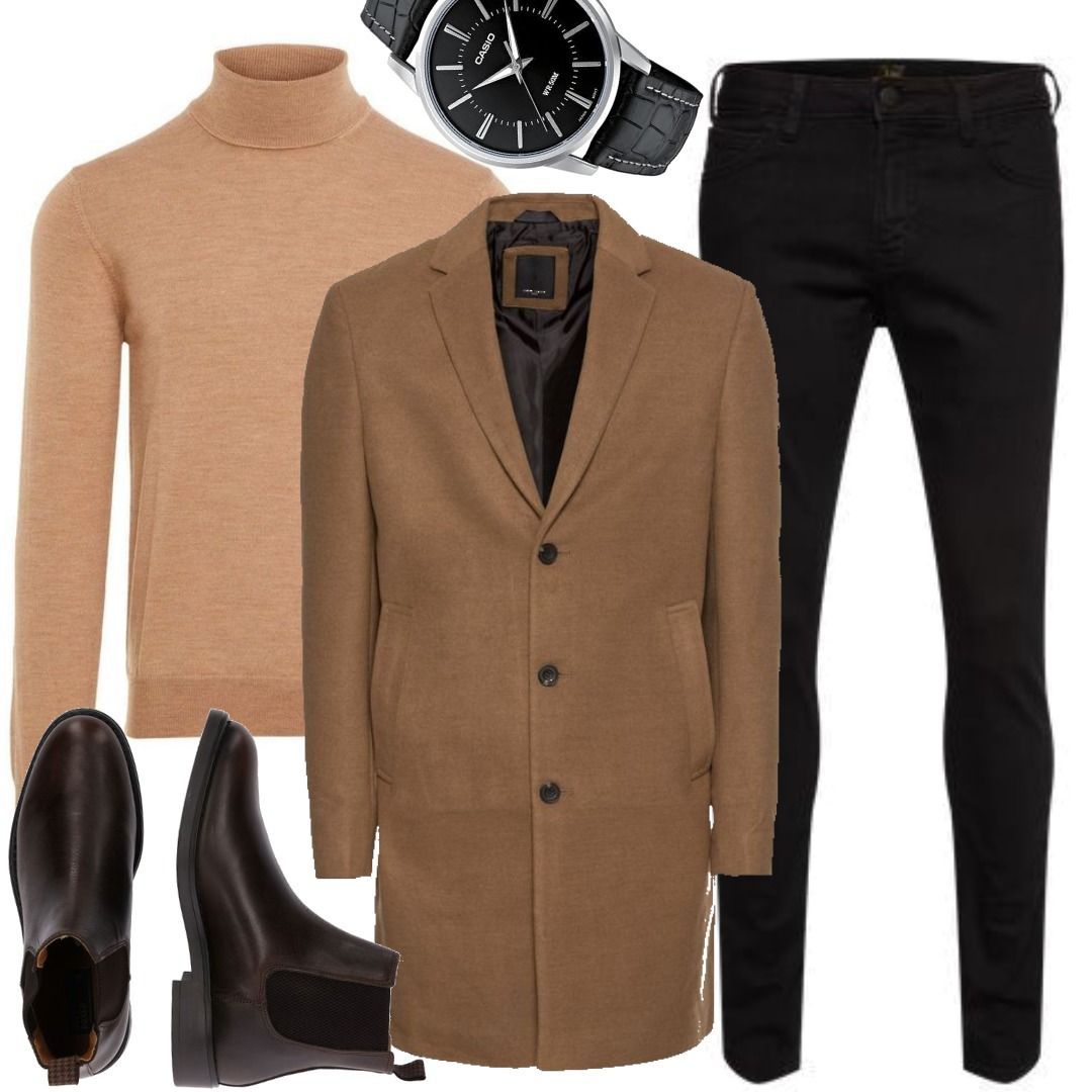 J New Modischer Camel Mantel Lindeberg Beige Look Mpuvsz