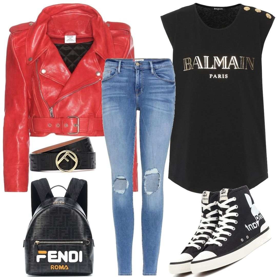 Leather jacket outfits polyvore best sale