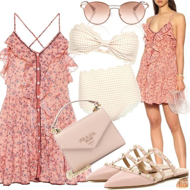 open lace back dress Pink Mini Dress